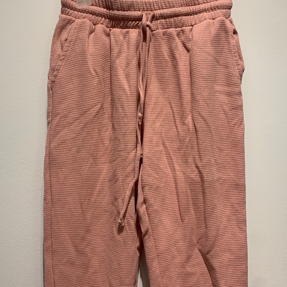 LUNA Salmon pink waffle knife joggers size s - Picture 4 of 6